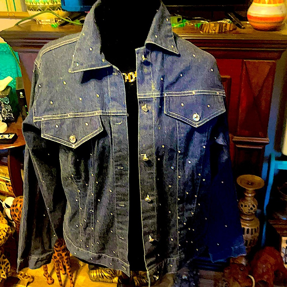 Jean Jacket with Rhinestones